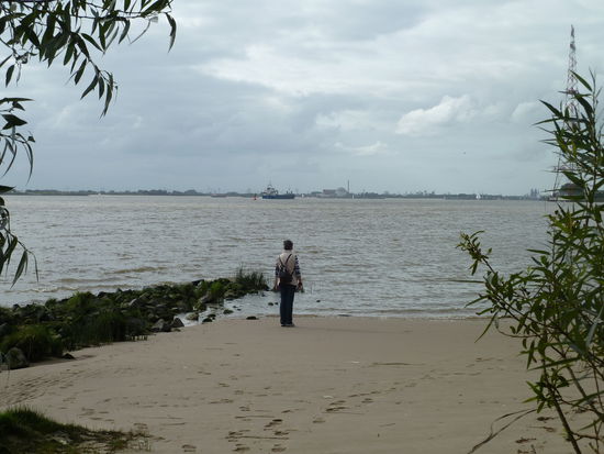 und am 6 km langen Elbstrand