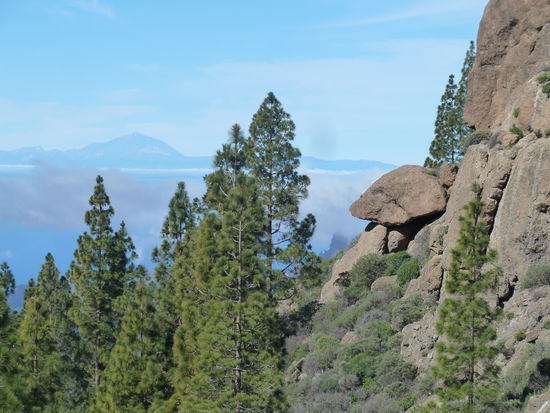 95-km-Blick auf den Teide auf Teneriffa