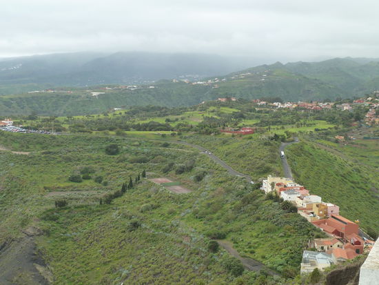 am Rande des Kraters - der private Golfplatz von Las Palmas