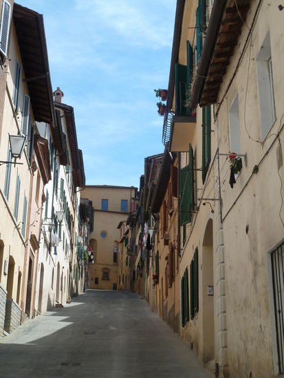 die steile via del Commune