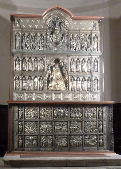 Silberaltar, eine der grössten italienischen und europäischen Goldschmiedearbeiten der Gotik