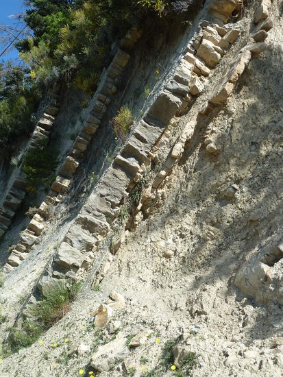 Bergfaltungen im Gebiet Buech