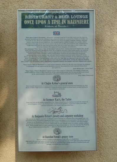 Restaurants 'once upon a time'