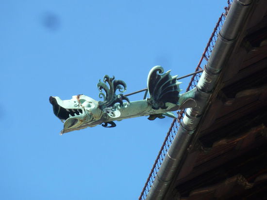 die mit Tiermäulern geschmückten Regenrinnen sind eine Krakauer Besonderheit