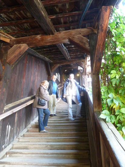 Hier ein Teil der z.T. unangenehmen Stufen, da sie unterschiedlich briet und hoch sind