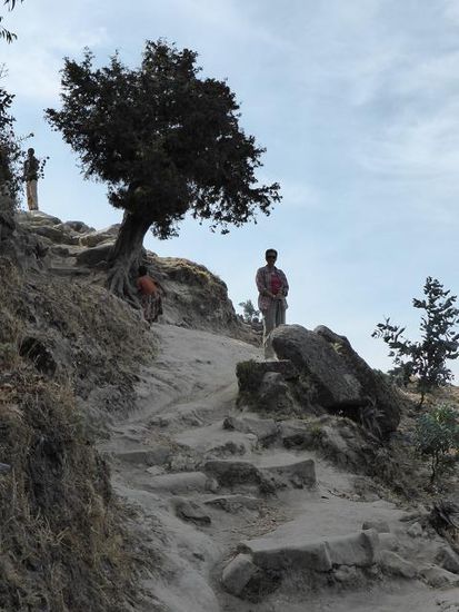steinig und steil ist der Aufstieg