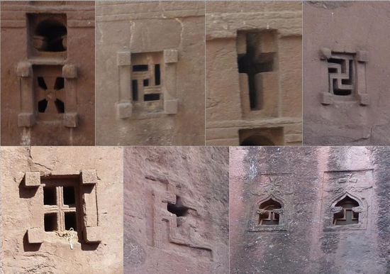 deutlich zu erkennen sind die Affenköpfe und die Vieelfalt der Formen