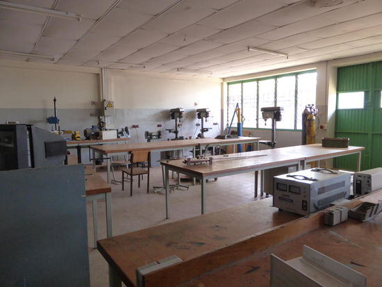 die Lehrwerkstätten sind zwar verlassen