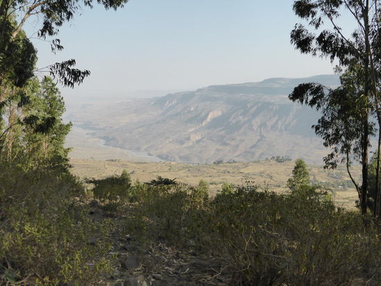 die erste Schlucht in der Hochebene