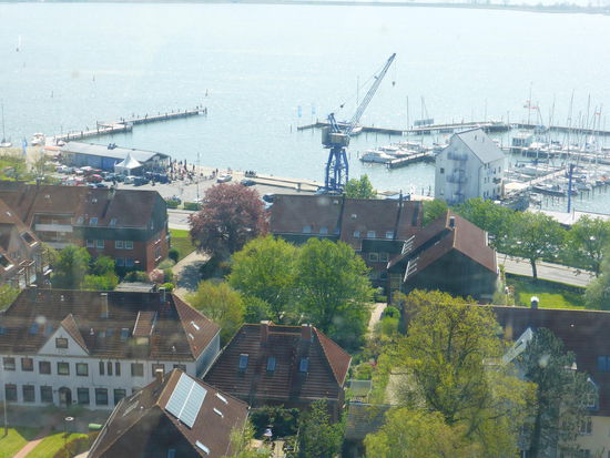 Blick nach Süden auf den Schleihafen