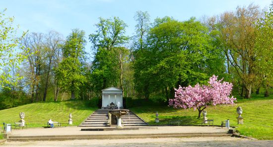 Wasserkaskade im Neuwerkgarten