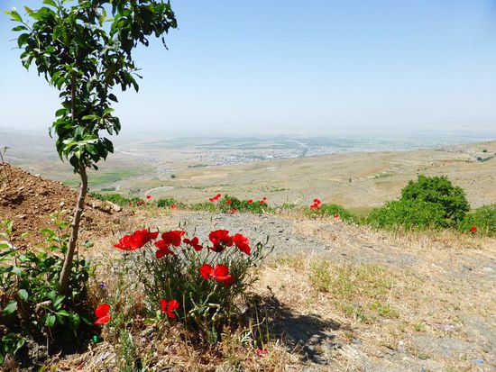 Blick auf Asad Abad - 34°48'14" N/ 48°09'27" E