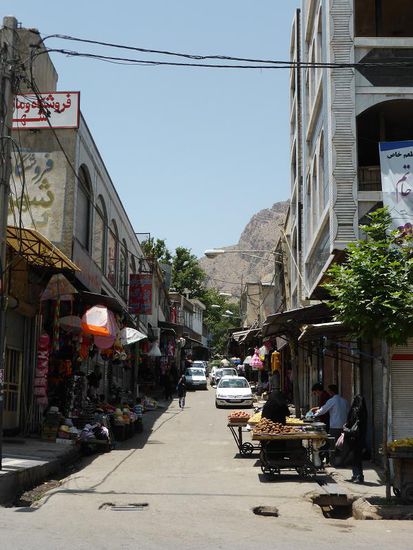 Bazar-Straße von Khorrammabad
