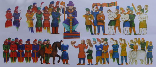 so müssen die Reliefs einmal zu fürherer Zeit ausgesehen haben