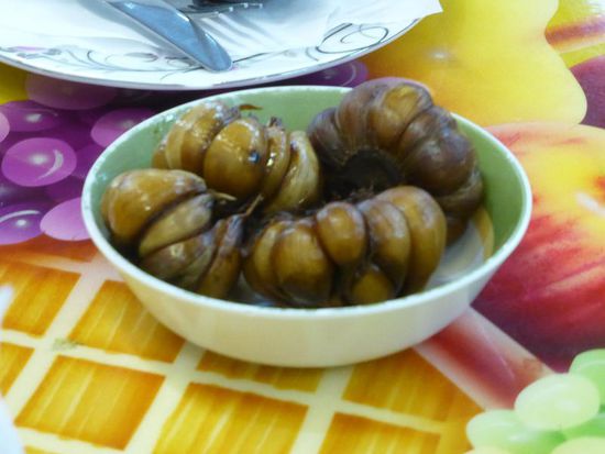 geräucherter Knoblauch