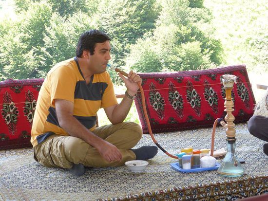 und nach dem Essen eine Shisha - für unseren Sami ein Muß