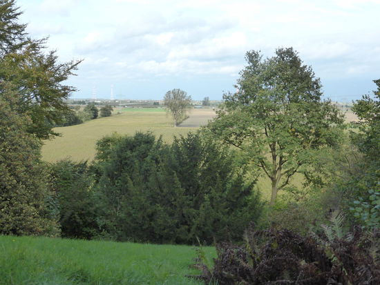 Blick von der Terrasse in die Elbsenke - wo die letzte Eiszeit Geschichte schrieb