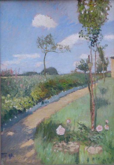 Otto Modersohn - unser Garten - 1902