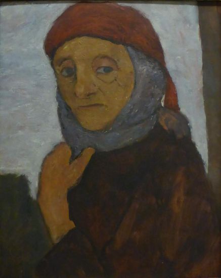 Paula Modersohn - Bäuerin mit Kopftuch 1905