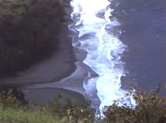 schwarzer Sandstrand