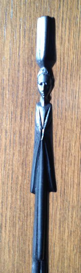 der obere Teil unserer Ebenholzfigur - das Fotoformat wäre völlig gesprengt mit der ganzen Figur