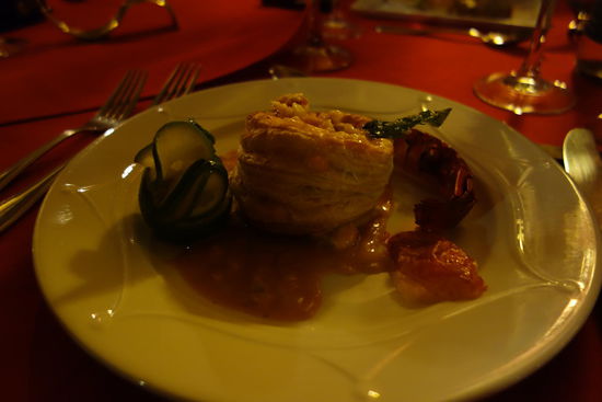 Flußkrebsschwänze in Königinpastetchen