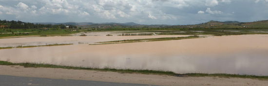 Wasserflächen bei Tsiafahy - 19°04'36" S/ 47°32'50" O