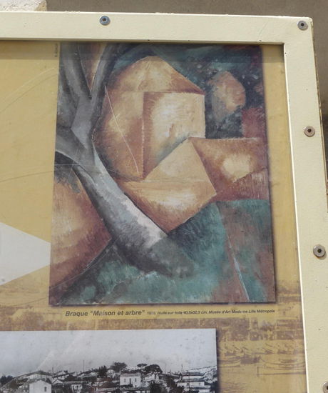 auf diesem Schild sollte man das Motiv des malers in der Realität suchen - es ist uns nicht gelungen!