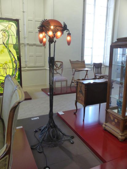 Lampadaire pommes de pins - ca. 1912-1920 -  Gallé