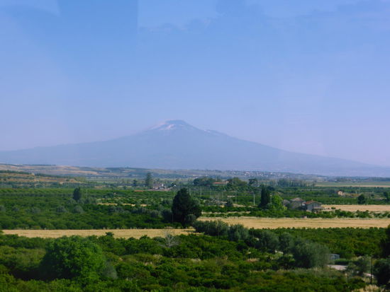 Ätna bei der Anfahrt von Süden