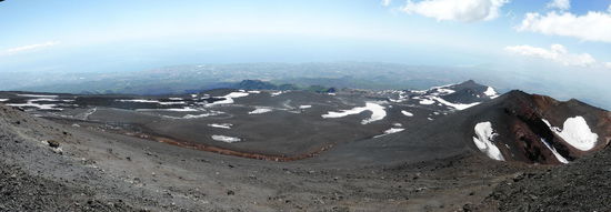 das Panorama ins sizilianische Festland ist ebenfalls faszinierend
