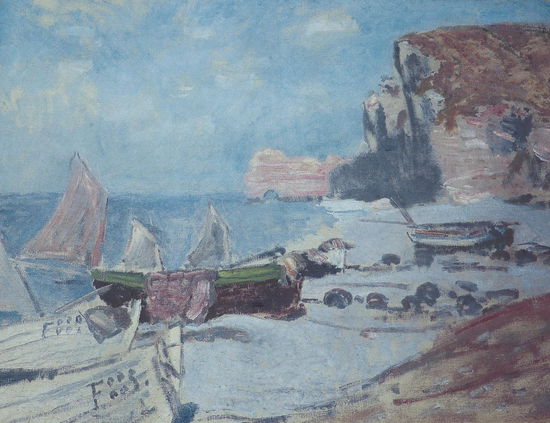 Claude Monet - Boote am Strand - ca 1883