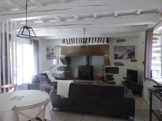 im Erdgeschoß liegt das gemütliche Wohnzimmer