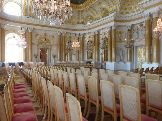 die große Versammlungshalle - für Audienzen, Empfänge und Bälle  zu Zeiten des Stanislav August