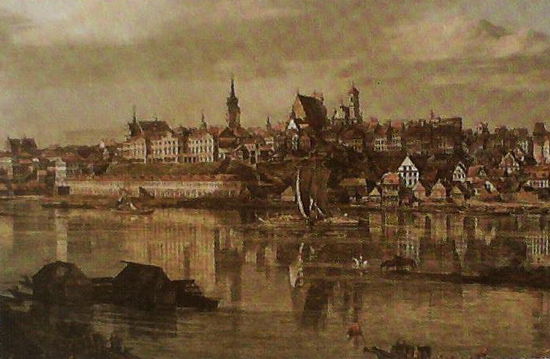 dafür erhält man eine Eintrittskarte zum Königsschloßmuseum mit historischem Bild