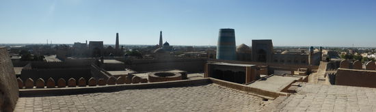 Kalta Minor - Islom-Xo´ja-Minarett - Ak-Moschee (von rechts)