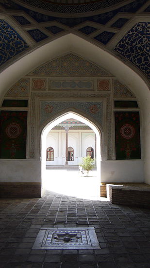 der Palast steht für den traditionellen Stil der Architekten im Fergana-Tal