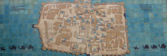 das Nordtor liegt im Plan links