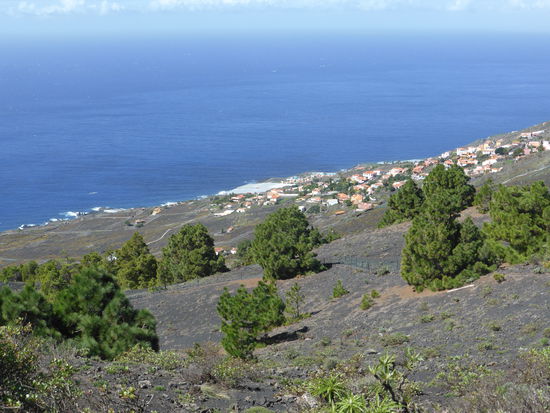 Blick nach Nordwesten auf die Küstenlandschaft
