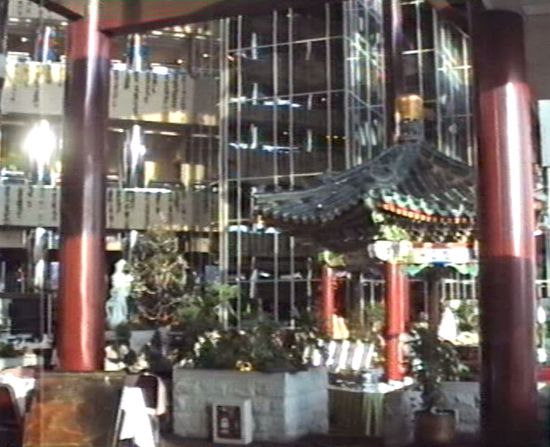 das einzige was sich hier von einem 'normalen' modernen Sheraton unterscheidet ist die chineisische Dekoration in der Halle