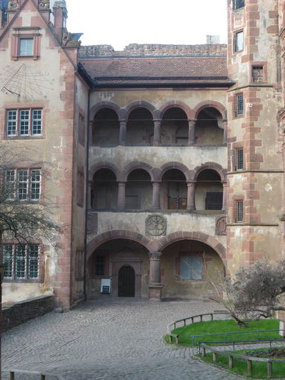 Arkadengang zwischen Ottheinrichsbau und Friedrichsbau