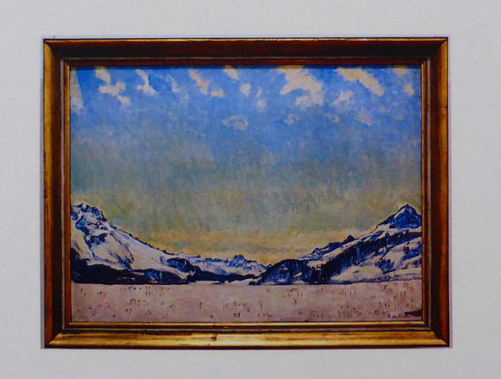 Schnee im Engadin von Ferdinand Hodler 
Gemälde z.Zt in der Sonderausstellung - daher nicht fotogafiert -