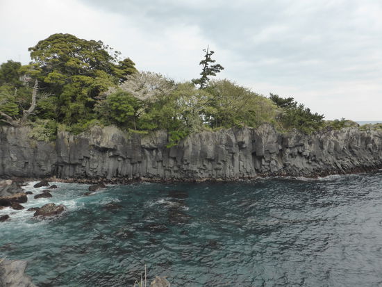 Die Küstenformation aus Basaltsäulen erinnert an Giant's Causeway in Nordirland