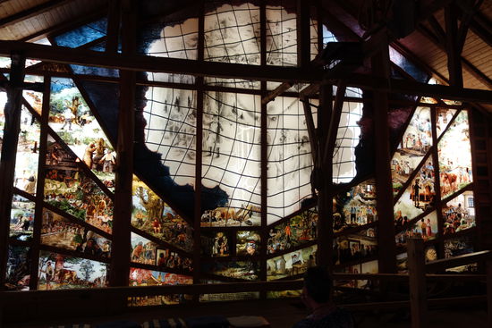 überdimensionales Glasbild