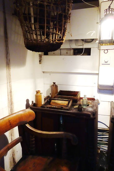 die Kapitänskajüte ist auch sehr klein