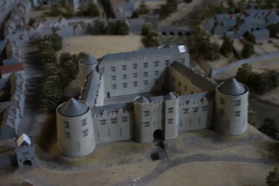 Castle Kilkenny - Modell - den Trakt rechts im Modell gibt es nicht (mehr)