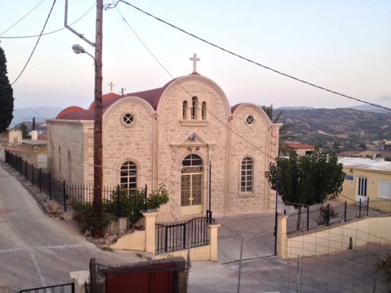 Blick von Omas Balkon auf die große Kirche