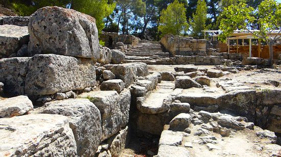 Reste der minoischen Wasserleitung