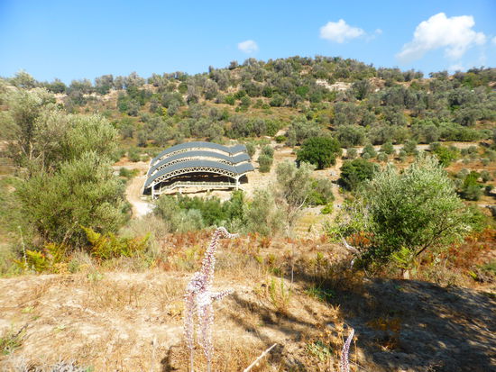 Ausgrabungen am hang - Eléftherna