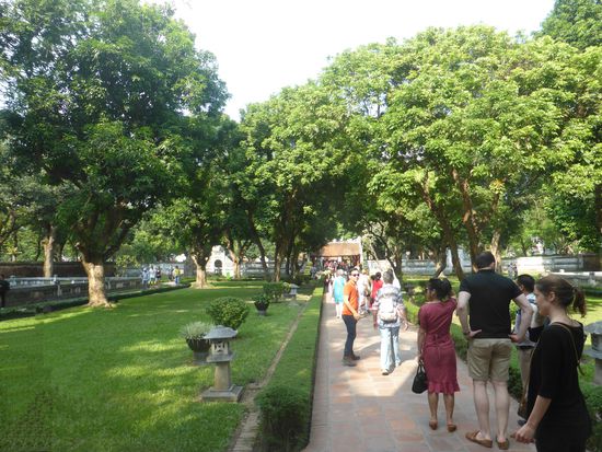 die Hauptallee und die mittleren Tore waren dem Kaiser vorbehalten